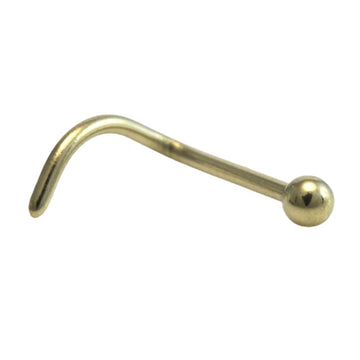 Gold Titanium Nostril Stud